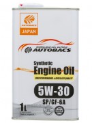 Масло моторное AUTOBACS ENGINE OIL SP/CF/GF-6A FS 5w30 1л (синтетика) белая канистра