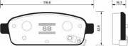 Колодки тормозные задние  Chevrolet Cruze/Lacetti Premier (HI-Q)