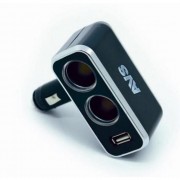 Разветвитель AVS Energy прикуривателя на 2 гнезда c USB