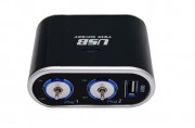 Разветвитель KOTO прикуривателя на 2 гнезда+USB