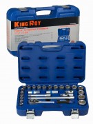 Набор головок KING ROY с трещекткой 1/2" 27 предметов в кейсе