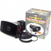 Сирена звуковая PREMIER 120W 4 тона 12V с микрофоном