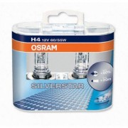 Лампа OSRAM  Н4-12V 60/55W+60% Silverstar2.0 2шт
