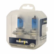 Лампа NARVA Н4 12V 60/55W Range Power White 4500k 2шт