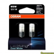 Лампа OSRAM 12V W5W (W2.1x9.5d) 6000К 1 диод блистер 2 шт