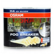 Лампа OSRAM Н4-12V 60/55W +60% Fog Breaker 2600K 2 шт