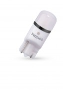 Лампа PHILIPS 12V W5W 8000К T10 белая X-treme Vision светодиод. 2шт.