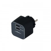 Адаптер AIRLINE в прикуриватель на 2 USB 1А+2.4А 220В